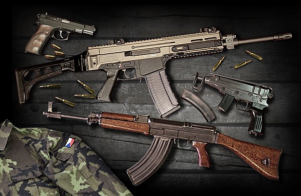 Akční střelecký balíček ČESKÁ ZBROJOVKA (CZ 805 Bren, SA vz.58, SA vz.61 Škorpion, CZ vz.75)